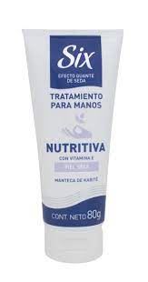 Six Crema De Manos Nutritiva Con Vitamina E X 80 Gr