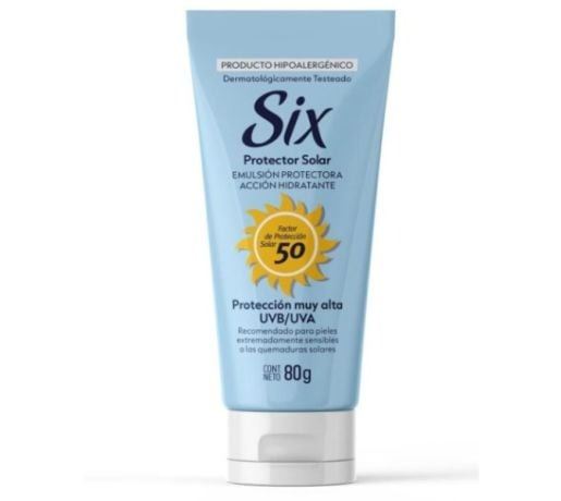 Six Protector Solar Factor 50 Pomo 80 Gr