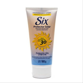 Six Protector Solar Factor 30 Pomo 180 Gr
