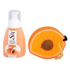 Pack Six (espuma Ducha + Esponja) - Batido Durazno  1106