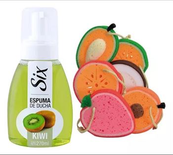 Pack Six (espuma Ducha + Esponja) - Kiwi