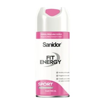Sanidor Desodorante En Aerosol Para Mujer Fit Energy 150 Ml