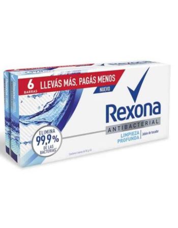 Rexona Jabon Barra X 6 - Antibacterial