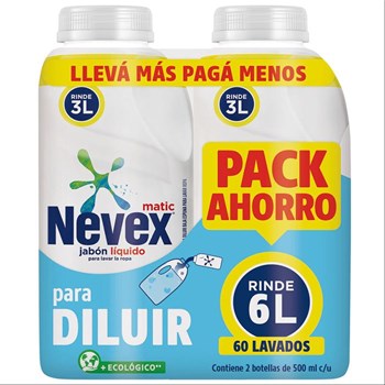 Pack Ahorro Nevex Liquido P/diluir X 2 Unidades