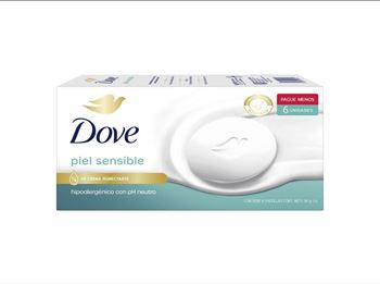 Pack Jabon Dove Piel Sensible Ph Neutro X 6 Unidades