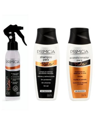 Primicia Pack Rulos (sh + Aco + Activador)