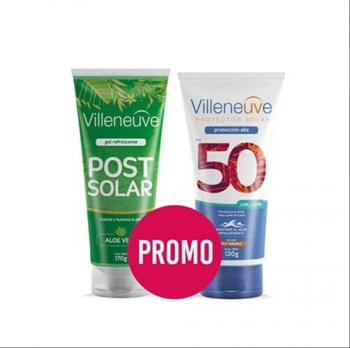 Promo Solar Villeneuve Protector 50 + Gel Post Solar