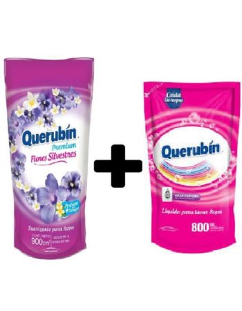 Querubin Jabon Liquido 3 Ltr. Doypack + Suavizante X 900 Ml