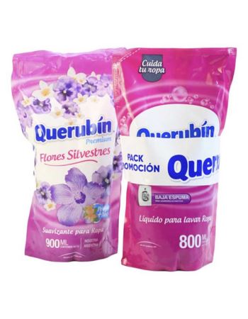 Querubin Doypack Jabon Liquido 800 Ml + Suavizante 900 Ml