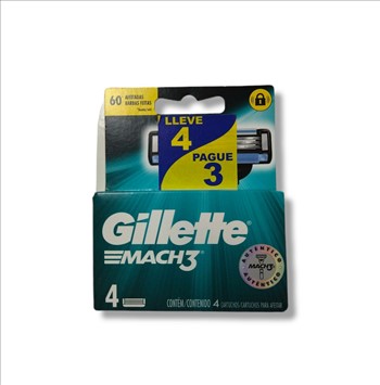Gillette Mach 3 Repuesto 4 X 3