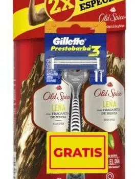 Old Spice Aerosol X 2 Unidades + Prestobarba - Leña