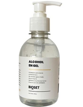 Bioset Alcohol En Gel C/valvula X 250 Ml