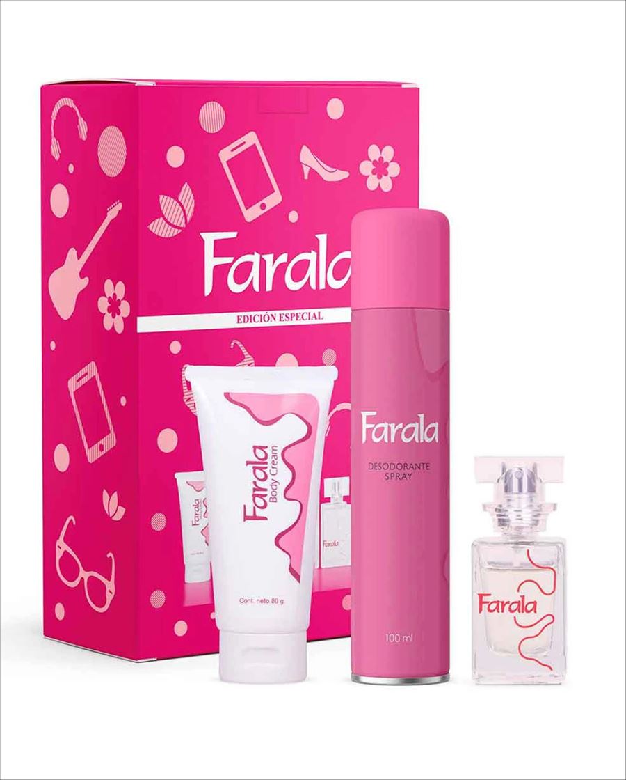 Estuche Farala (edt X 30 Ml + Body Cream X 80 Ml + Deo 100)