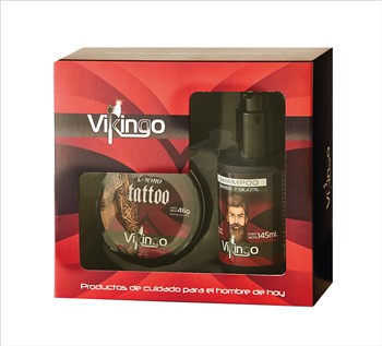 Estuche Vikingo (shampu 145 Ml + Crema Tattoo Lata X 46 Gr)
