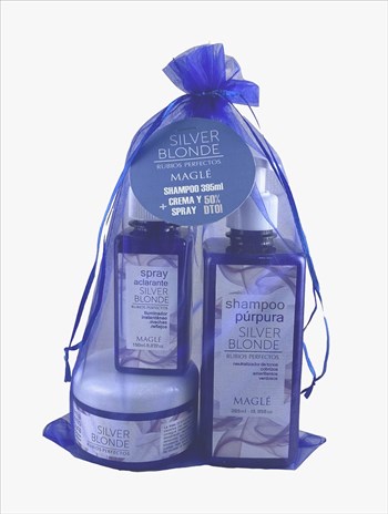 Pack Silver Blonde (shampu 395 + Crema 150 + Spray Al 50%)
