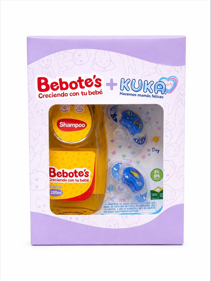 Estuche Bebotes(shampoo 200 Ml + 2 Chupetes Kuka) (475)