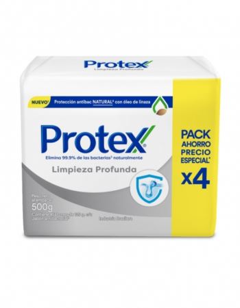Jabon Protex Limpieza Profunda  Pack X 4