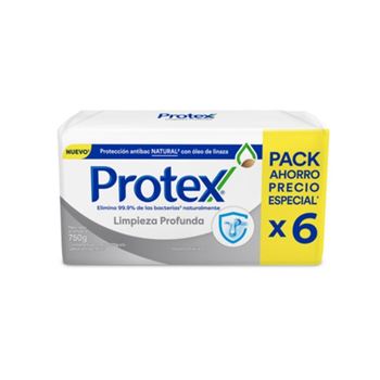 Pack Jabon Protex X 6 Unidades Limpieza Profunda