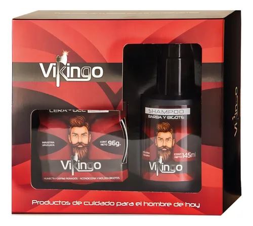 Estuche Vikingo(shampu 145 Ml + Modeladora Lata 46 Gr)