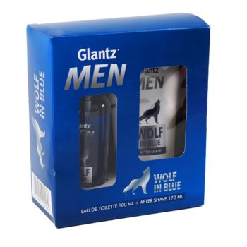 Estuche Glantz Men Wolf In Blue Edt 100ml + After Shave 170m