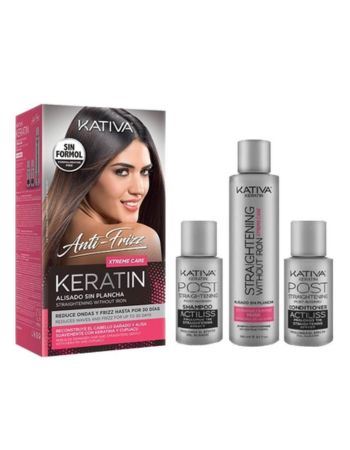 Kativa Kit Alisado Sin Plancha Extreme S/formol Anti-frizz