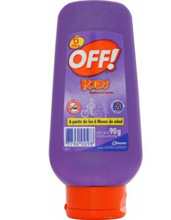 Off! Repelente Crema Kids X 90 G + De  6  Meses (violeta)