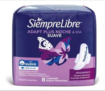 Siempre Libre Adapt Plus Noche Y Dia Suave X 8