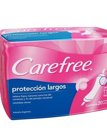 Protector Carefree Long X 20 (caja X 60)
