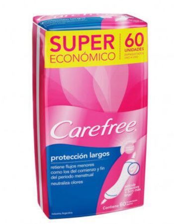 Protector Carefree Largo C/perfume X 60 (caja X 30)
