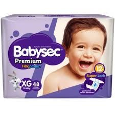 Pañal Babysec Premium Xg X 48 (funda X 4)   (12 A 15 Kg)