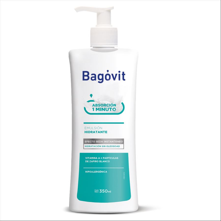 Bagovit A Emulsion Hidratante Absorcion 1 Minuto X 350 Ml