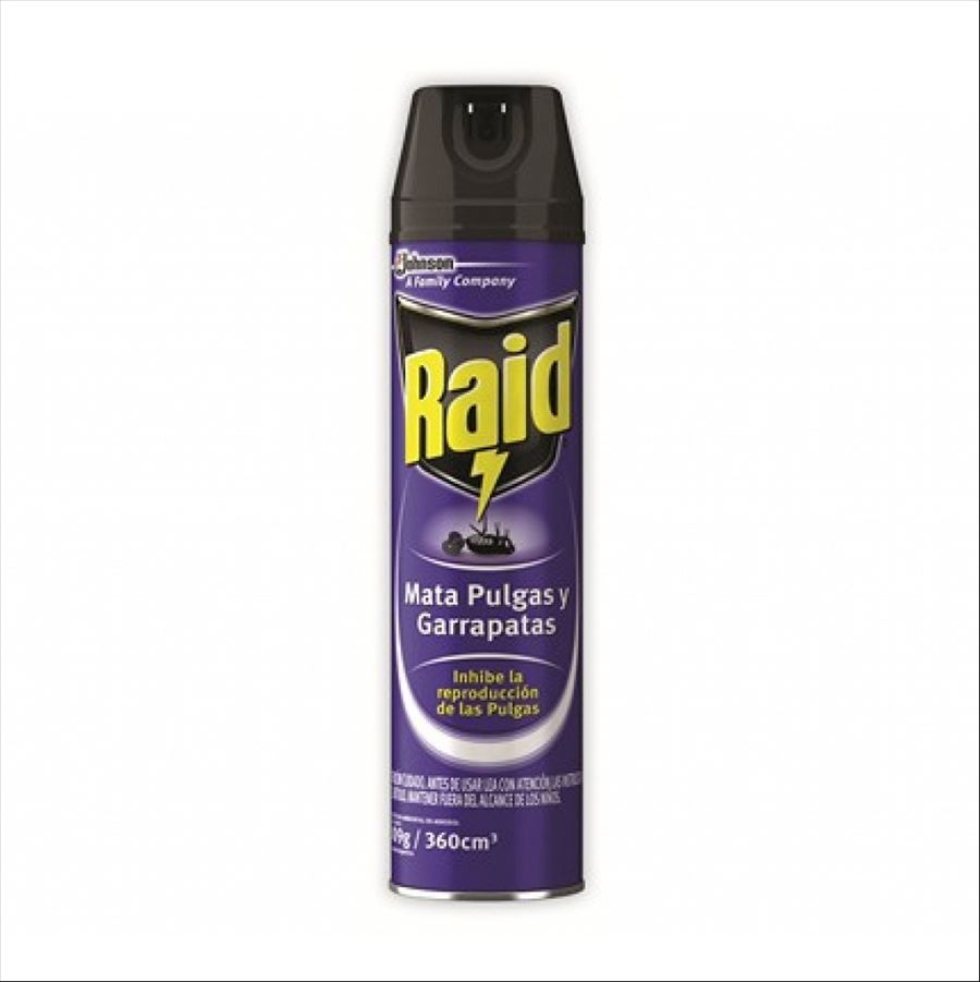 Raid Mata Pulgas Y Garrapatas X 390 Ml