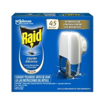 Raid Repuesto Liquido + Aparato Clasico 45 Noches