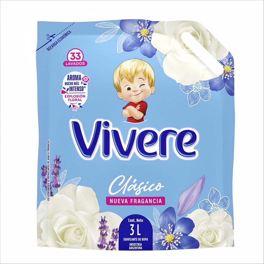 Vivere Suavizante 3 Litros Doypack - Clasico