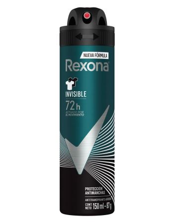 Desodorante Rexona Men Aerosol Invisible X 150 Ml