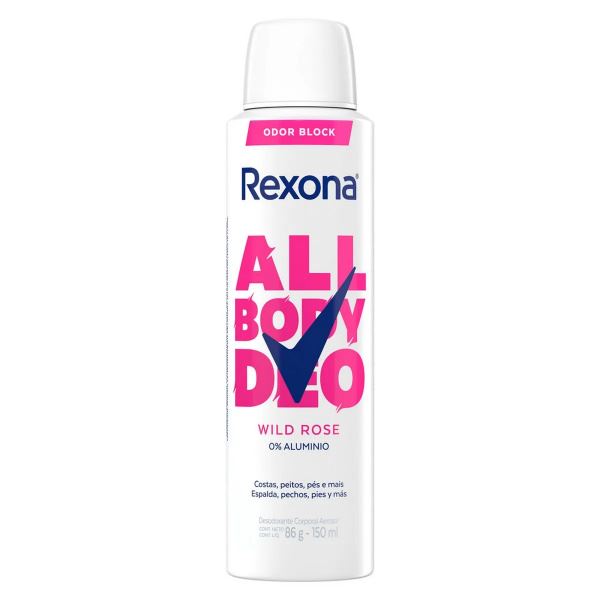 Rexona All Body Deo Corporal 0 % Aluminio - Wild Rose