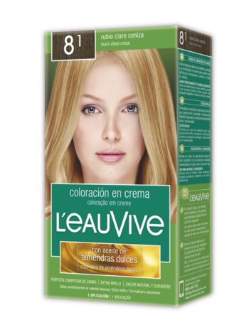 Tinta L´eau Vive Rubio Claro Ceniza N°8.1