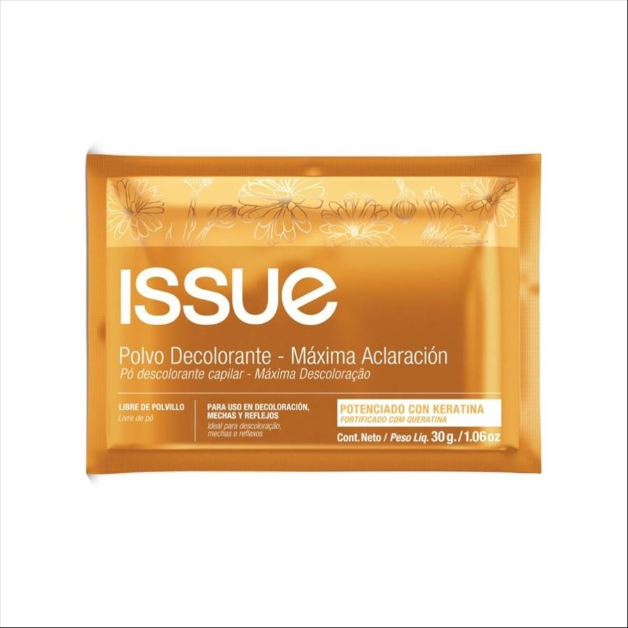 Issue Polvo Decolorante Maxima Aclaracion C/keratina X 30 Gr