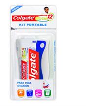 Colgate Kit Portable Total 12 (pasta + Cepillo + Enjuague)