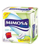 Toalla Mimosa Clasica C/alas X 8 Unidades (caja X 64)