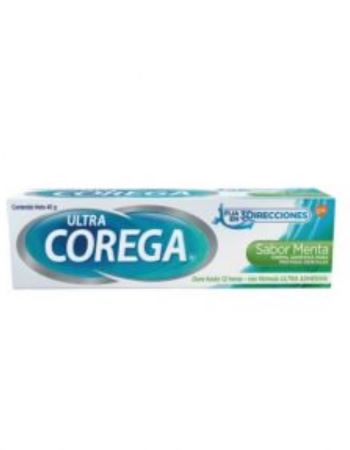 Ultra Corega Crema Adhesiva Dental Sabor Menta X 40 Gr