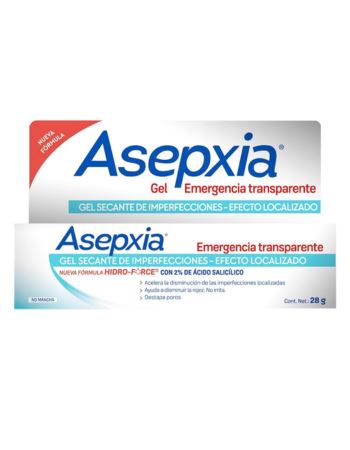 Asepxia Gel Secante Granitos Transparente X 28 Gr