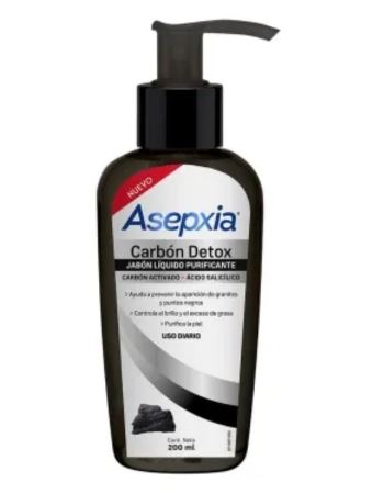 Asepxia Jabon Liquido Purificante Carbon Detox X 200 Ml