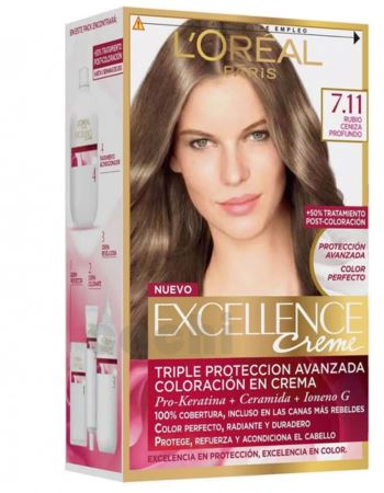 Tinta Excellence Creme Nº7.11 Cenizo Rubio Profundo
