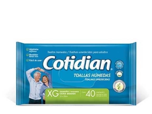 Cotidian Toallas Humedas Para Adulto X 40 (caja X 6) 9811