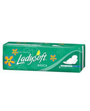 Ladysoft Toalla Clasica Tela Suave C/alas X 8 (caja X 36)