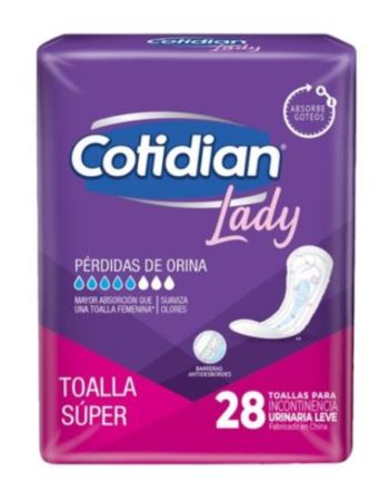 Cotidian Lady Super X 28 Unidades (caja X 10) 9870