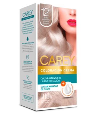 Carey Tinta Super Aclarante Ceniza Intenso  12.11