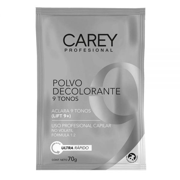 Carey Polvo Decolorante Ultra Rapido 9 Tonos 70g