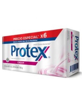 Pack Jabon Protex X 6 Unidades - Creme